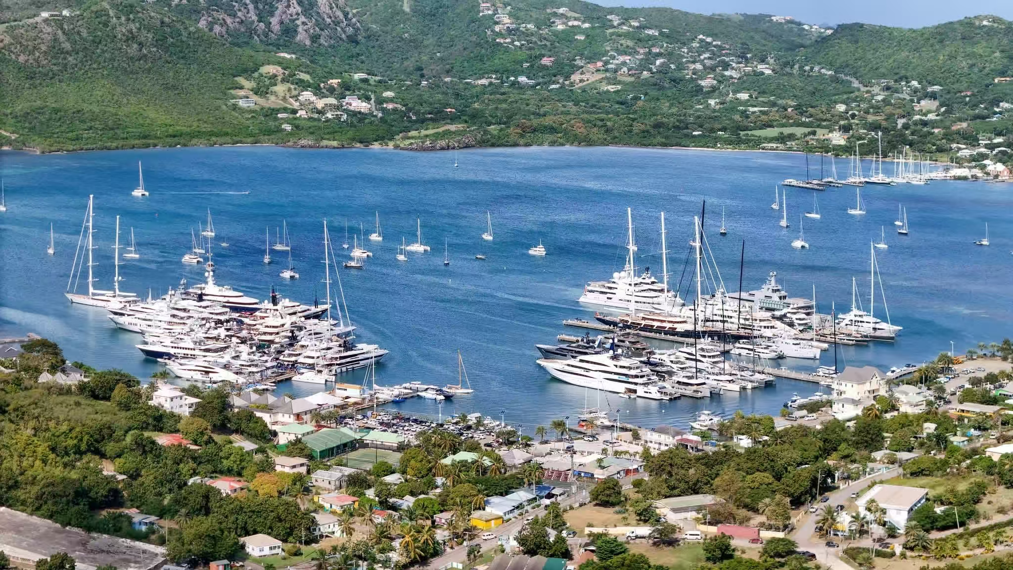Antigua marina and bay