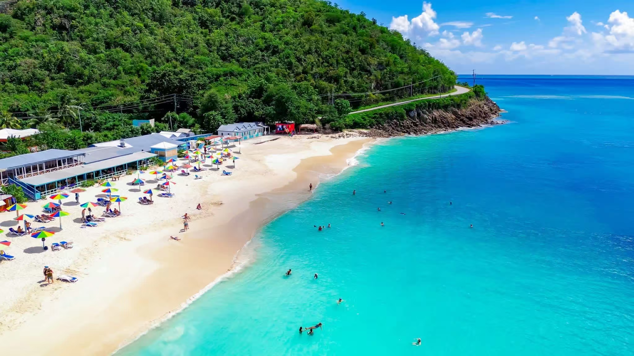 Caribbean white-sand beach